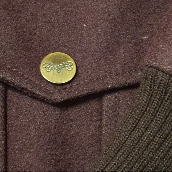 Coogi Wool Blend Brown Jacket Multi Pocket Full Zip Men’s Size XL - Picture 9 of 12